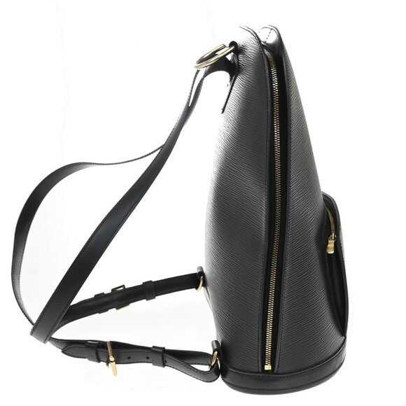 LOUIS VUITTON LV Gobelin Backpack Bag Epi Leather Black Gold - Picture 6 of 16